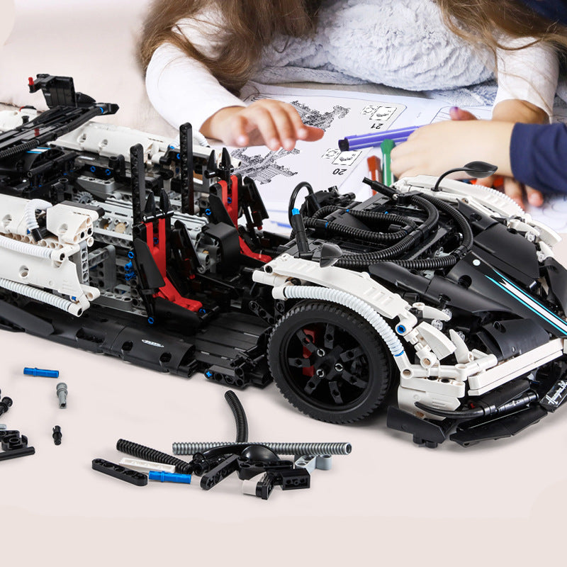 F1 Cross-Border Genuine Pagani Xinghui 97900 Assembled Sports Car Model 1:8 Building Block Car Boy Gift Wholesale