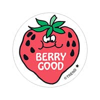 Berry Good/Strawberry Scent Retro Stinky Stickers by Trend; 24 Seals/Pack  Authentic 1980s Designs!