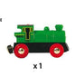 Brio World 33595 Engine Train - Battery Powered Wooden Toy For Kids | Forward & Reverse Movement | Illuminating Headlights | Ideal For Toddlers 3 Years & Up