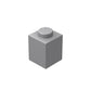 Classic Brick Block Bulk, Light Gray Bricks 1X1, Building Bricks Flat 100 Piece, Compatible With Lego Parts And Pieces: 1X1 Light Gray Bricks(Color:Light Gray)