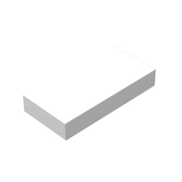 Classic Tiles Block Bulk, White Tiles 1X2, Building Tiles Flat 100 Piece, Compatible With Lego Parts And Pieces: 1X2 White Tiles