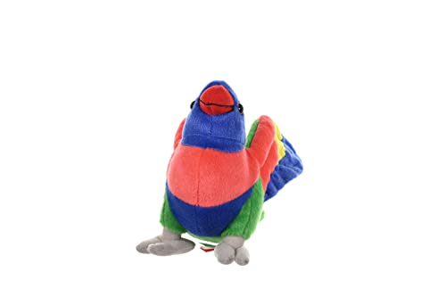 Wild Republic Lorikeet Plush Toy, 8 Inches, Multicolour, Soft Polyester Stuffed Animal for Kids, Model 11693