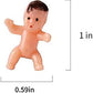 Jiakai 60Pcs Mini Plastic Babies For Baby Shower, Ice Cube Game, Party Decorations, Baby Toys