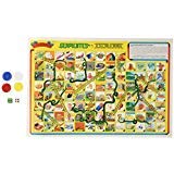 Loteria Serpientes Y Escaleras Game - Authentic Mexican Board Game, Medium Size, Varnished Cardboard, Model 21509