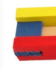 Judaica Place Small Wood Noise Maker Gragger (5.5") - Colorful Purim Toy