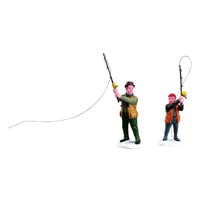 Lemax Christmas Fly Fishing With Dad (12495)