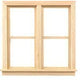 Dollhouse Miniature 1/2'' Scale Traditional Side-By-Side Window