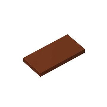 Classic Tiles Block Bulk, Brown Tiles 2X4, Building Tiles Flat 100 Piece, Compatible With Lego Parts And Pieces: 2X4 Brown Tiles