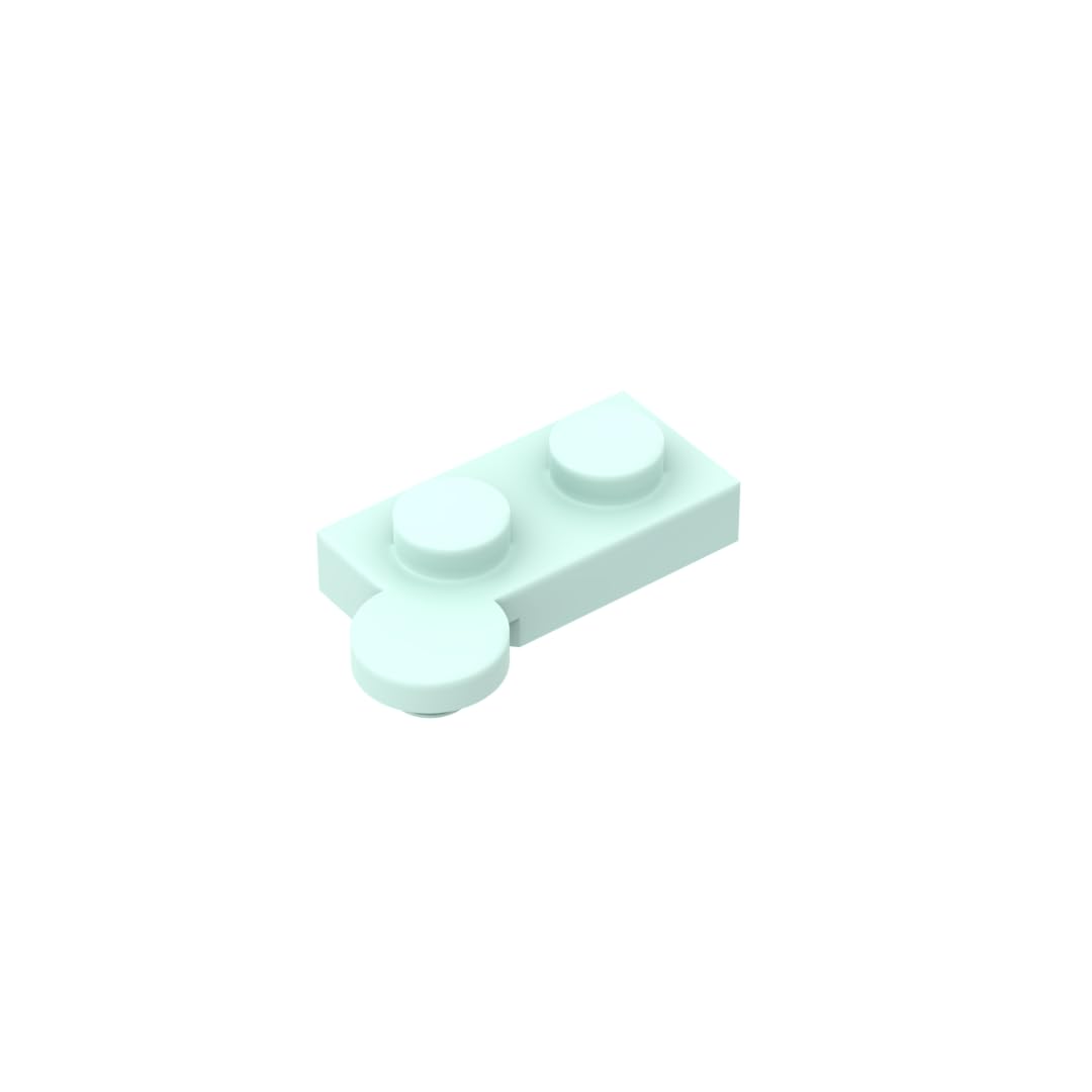 Gobricks 2430 Hinge Hinge Plate 1 X 4 Swivel Top 50 Pieces Gds-808 Compatible With Lego Building Blocks Color:Light Aqua 045