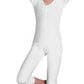 Girls Velvet Unitard  White - Extra Small 3-4