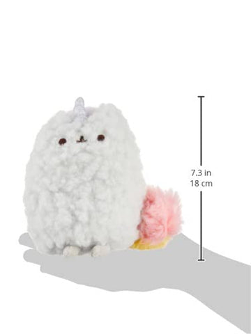 Gund 4061303 Pusheens Little Sister Stormicorn Stormy Unicorn Cat Stuffed Animal Plush, Gray And Pink, 8''