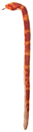 Aurora® Playful Snake Corn Snake Stuffed Animal - Eye-Catching Designs - Versatile Fun - Orange 50 Inches