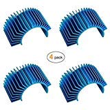 YQBOOM (4-Pack) Aluminum Electric Engine Motor Heatsink Fins Cooling for RC 540 550 Size Brushed Brushless RC Car Accessories (B