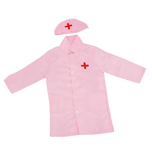 BNF2xKids Lab Coat Uniforms Scientist Doctor/Nurse Role Play Costume Pink|Toys & Hobbies|Preschool Toys & Pretend Play|Other Pre