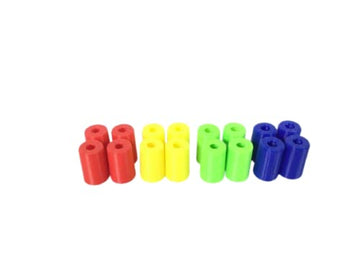 Replacement Pieces Compatible With Trouble Board Game Parts Movers Pawns Pegs -16 Red Green Blue Yellow