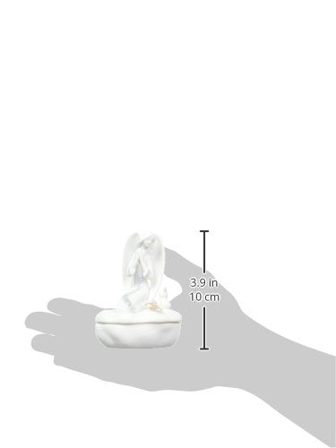 Atd 61234 3.875 Inch Praying Angel With Bunny Rabbit Box