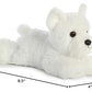 Aurora Mini Flopsie Windsor Westie Stuffed Animal, White, 8 Inches, Polyester, Model 31768, Adorable Small Plush Toy