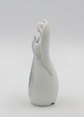 Appletree Design Medium Size Angel With Nativity Scene, Lighted, Includes Cord And Light Bulb, 8-Inch Tall
