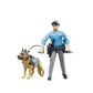 Bruder 62150 Bworld Policeman With Dog