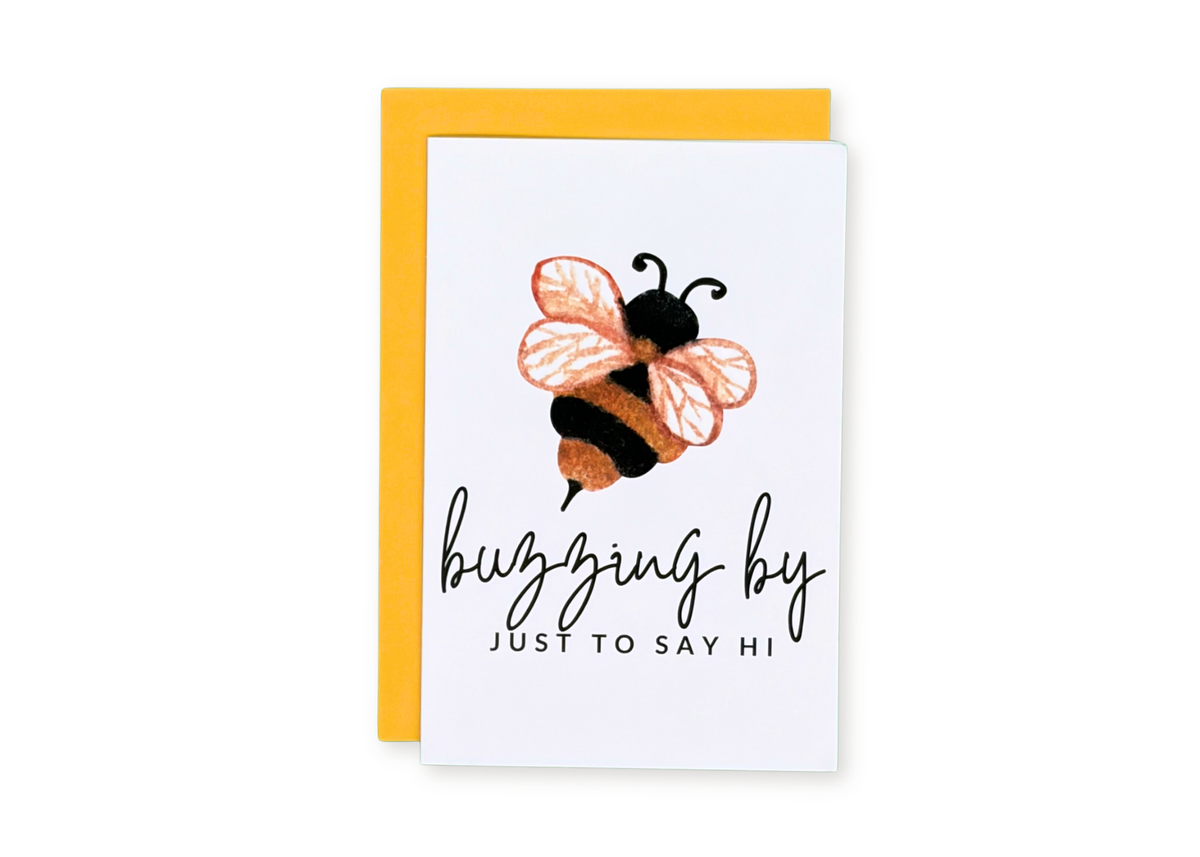 Buzzing By Greeting Card