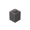 Classic Brick Block Bulk, Dark Gray Bricks 1X1, Building Bricks Flat 100 Piece, Compatible With Lego Parts And Pieces: 1X1 Dark