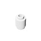 Ttehgb Toy Classic Brick Block Bulk, 1X1 White Round Brick, 100Piece Round Brick Compatible With Lego Parts And Pieces 3062(Colo