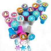 Tiny Mills 24 Pcs Penguin Assorted Stamps for Kids Self Ink Stamps (12 Different Designs) Birthday Party, Stocking Stuffers, Par