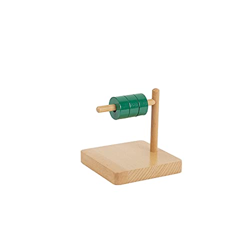 Adena Montessori Discs - Beechwood Montessori Toys for 12-18 Months - Medium Green