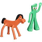 NJ Croce Gumby & Pokey Mini Bendable Figures - Small Plastic Collectibles