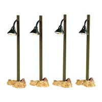 2005 Rustic Street Lamps Lighted Village Accessories Set Of 4