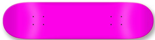 Moose Blank Skateboard Deck, Neon Pink, 7.5Inch