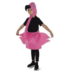 Kids Flamingo Skirt With Attached Hood - Medium - Age Group 8-10 Years
