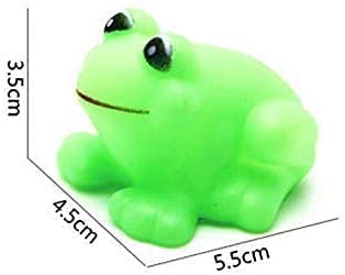 Truegood 12Pcs Frogs Baby Bath Tub Bathing Rubber Squeaky Toys Toy Frog