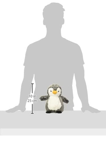 Aurora® Snuggly Sweet & Softer™ Perky Penguin™ Stuffed Animal - Comforting Companion - Imaginative Play - Gray 9.5 Inches