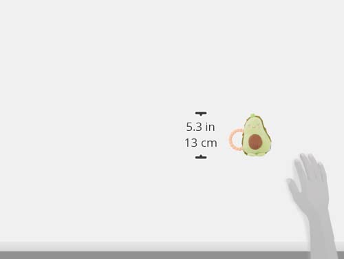 Mary Meyer Teether Baby Rattle, 6-Inches, Yummy Avocado