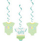 3 POLKA DOTS HANGING SWIRL32L