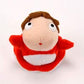 Totoro 4 Ponyo on The Cliff Plush Stuffed Toy - Red Soft Toy for Kids and Collectors