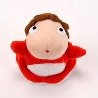 Totoro 4 Ponyo on The Cliff Plush Stuffed Toy - Red Soft Toy for Kids and Collectors