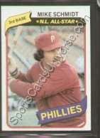 Topps 1980 Regular #270 Mike Schmidt, Philadelphia Phillie Baseball Card