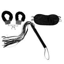 Handcuff Sets Blind fold Whip for Kids Pretend Toys