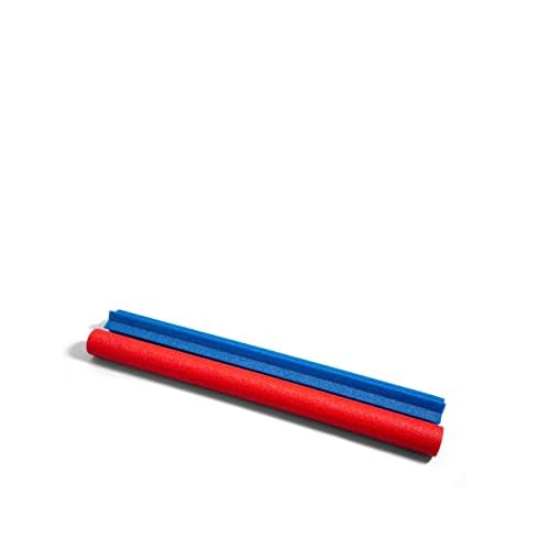In The Swim 14-Pack Mega Pool Noodles - 4.25'' Diameter - Buoyant Foam Noodles In Vibrant Blue Star & Bold Red Cylinder Shapes -