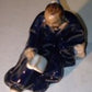 Bonsai Boy Ceramic Figurine Man Reading Book