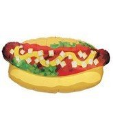 Betallic Hotdog Shape Foil Balloon Size 32 Inches
