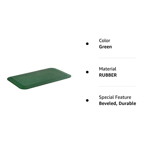 Playsafer Playground Safety Rubber Wearmat For Swingsets And Slides - 1'' Thick X 24'' W X 40'' L (2 Pack, Green)