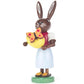 224761  Dregeno Easter Figure  Rabbit Lady With Egg and Butterfly  3.75H x 1.5W x 1.5D