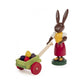 224-764 - Dregeno Easter Figure - Rabbit Lady With Egg Card - 3.75''H X 2''W X 1.5''D