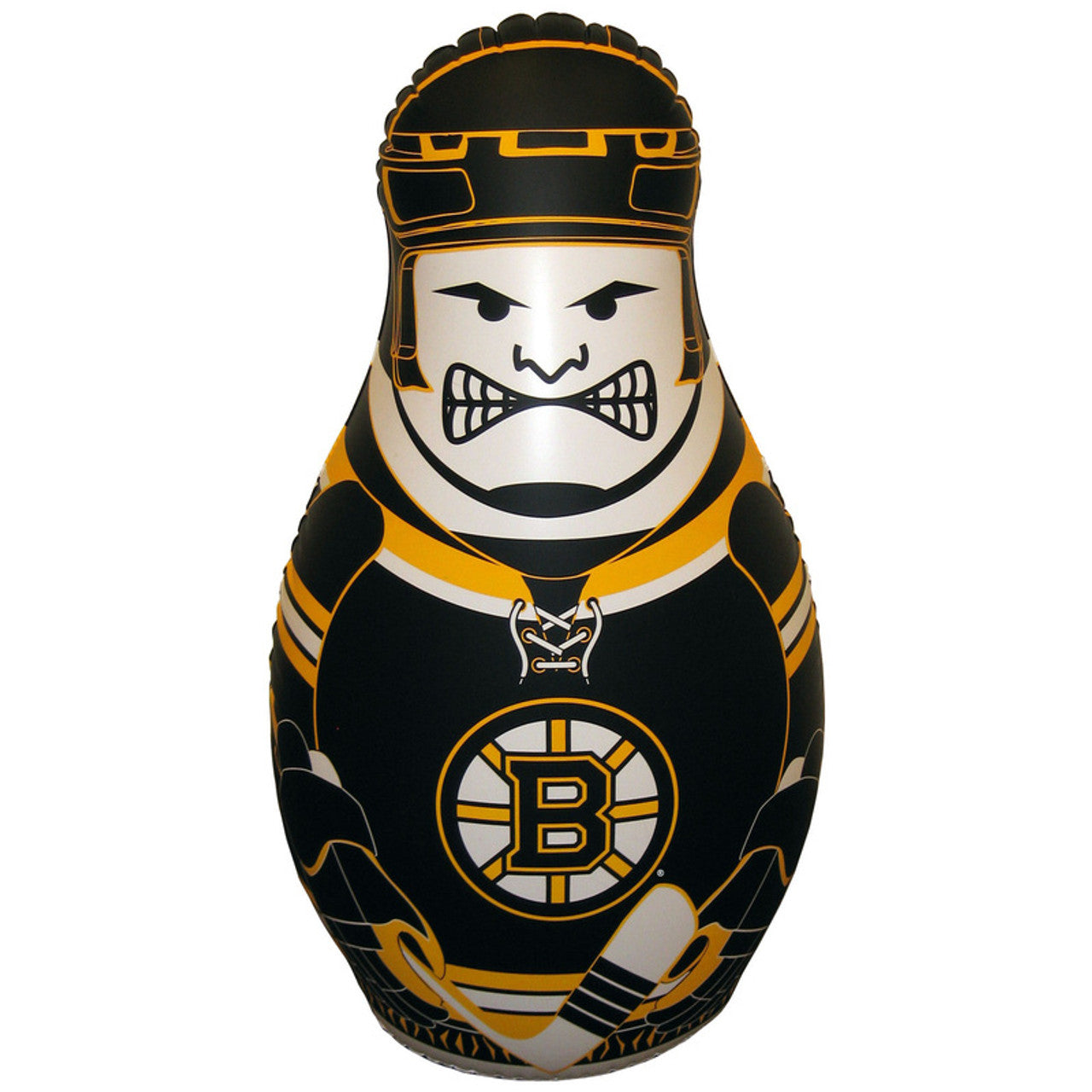 Fremont Die Nhl Boston Bruins Bop Bag Inflatable Checking Buddy Punching Bag, Standard: 40' Tall, Team Colors