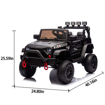 ToyRides Elite 24V Kids Ride On Car W/Parents Remote Control, Black