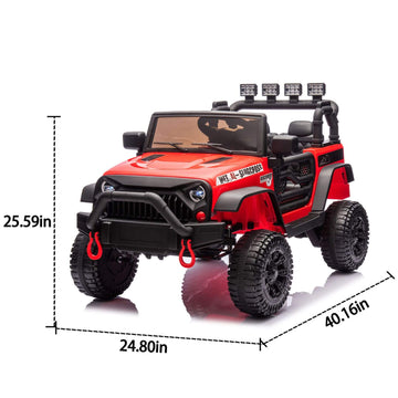 ToyRides Elite 24V Kids Ride On Car W/Parents Remote Control, Red