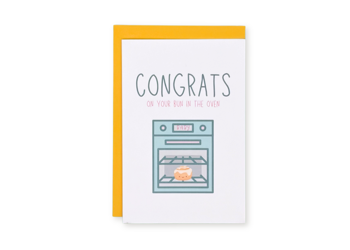 Bun In The Oven Greeting Card